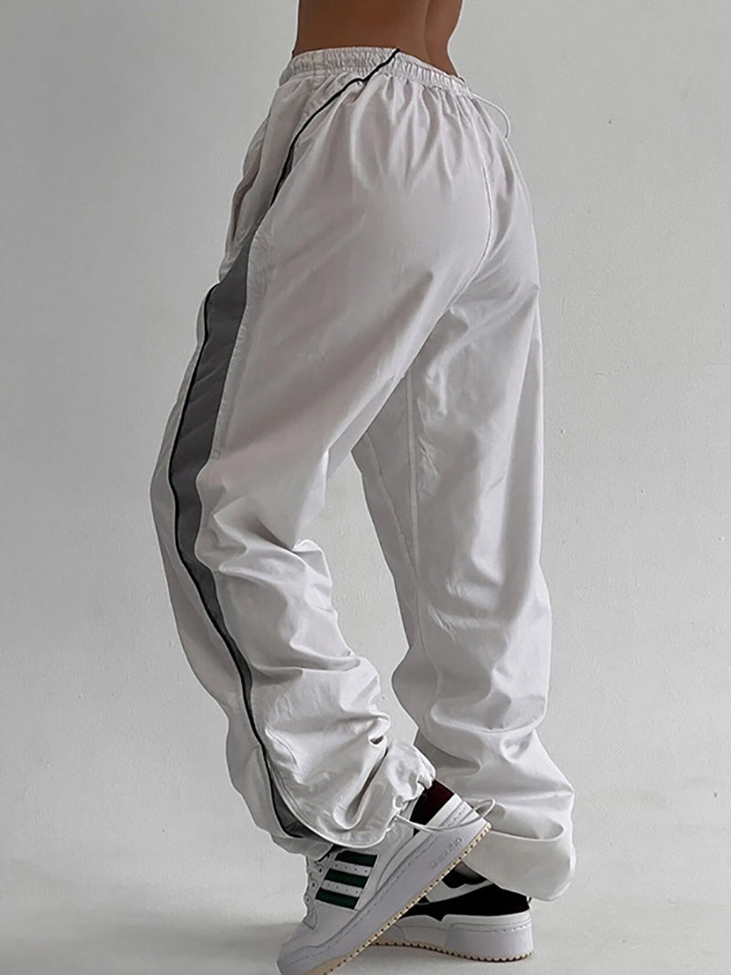 Casual Elastic Waist Sports Pants