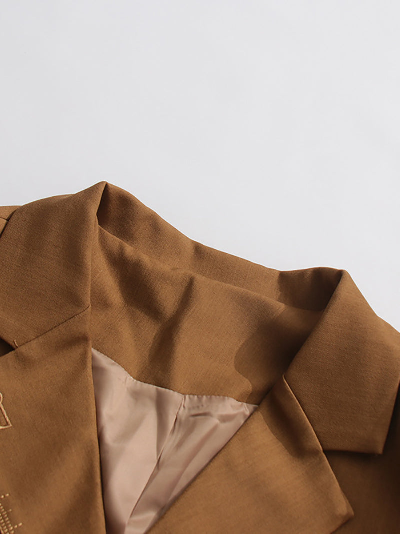 Fashion Double-breasted Slim Blazer