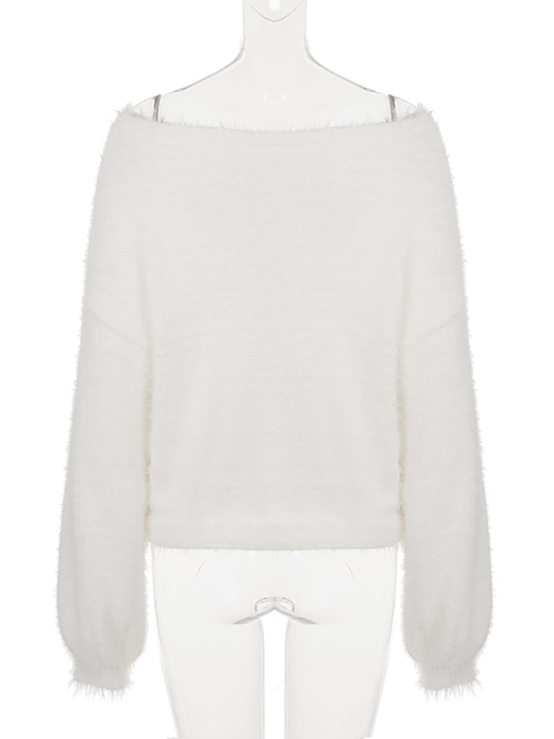 Fashion One Shoulder Loose Pullover Sweater