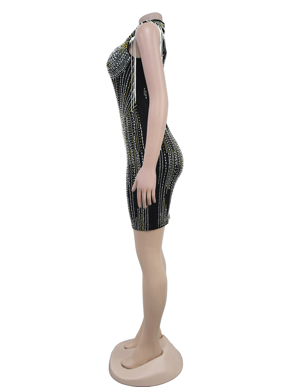 Spaghetti Strap Sequin Club Prom Cocktail Dress