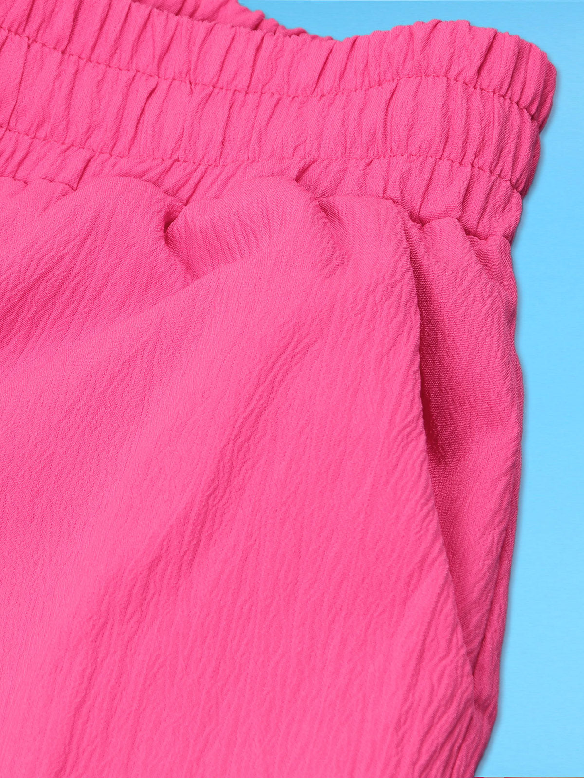 Sexy Off-Shoulder Crop Top And Elastic Waist Pants Set