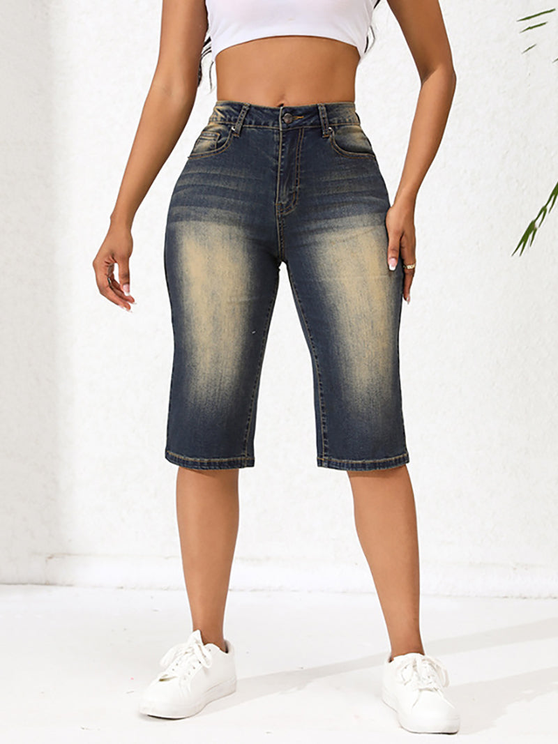 Fashion High Waist Loose Jeans Denim Shorts