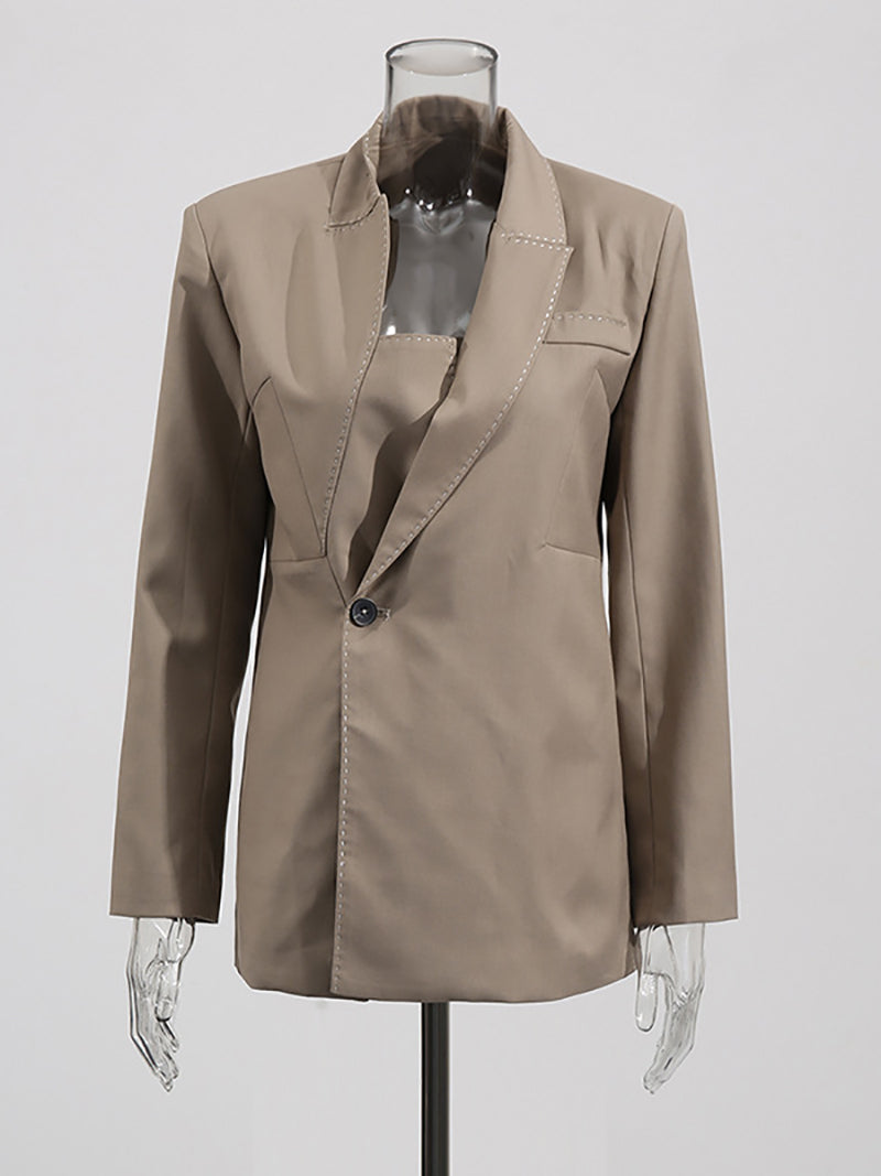 Fashion Asymmetry Slim Blazer