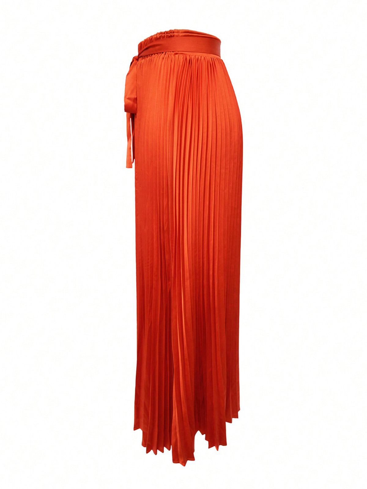Casual Loose High Waist Pleated Maxi Skirt