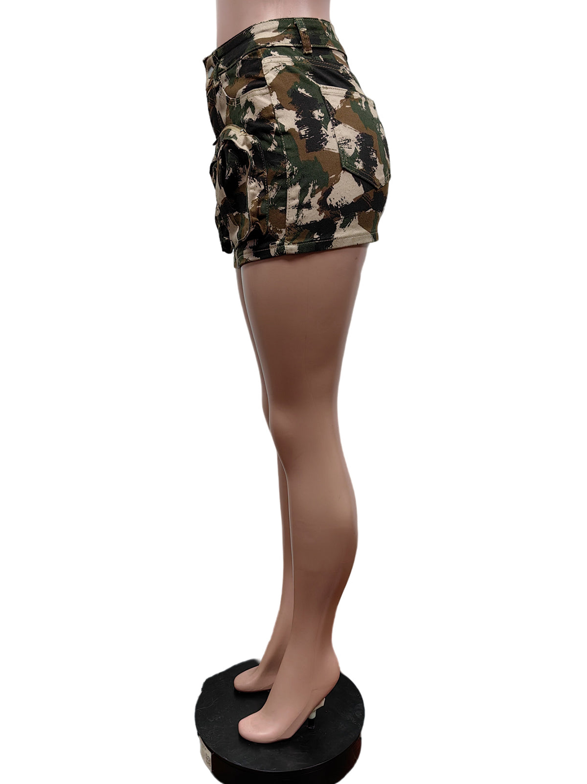 Fashion Camo Elastic Short Skirt