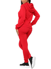 Casual Long Sleeve Hoodie Jogger Sweatpants Set