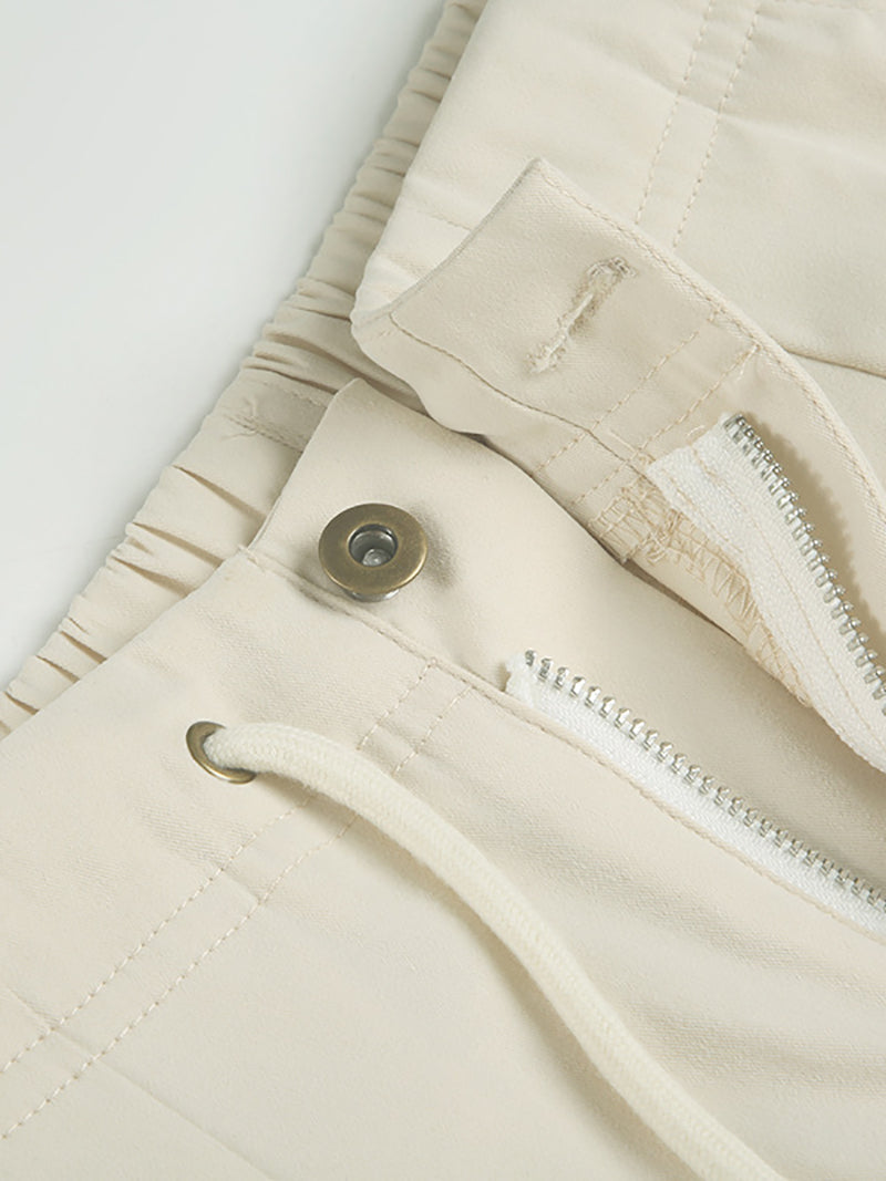 Fashion High Waist Drawstring Baggy Wide Leg Pants