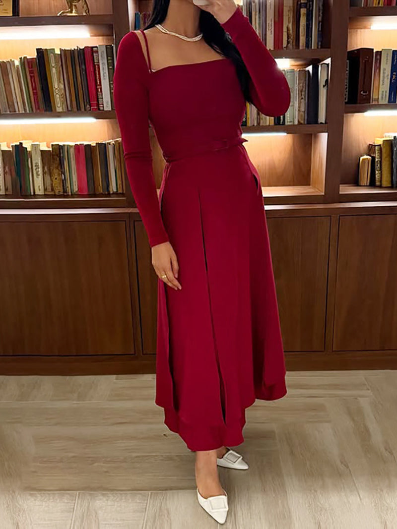 Elegant Off Shoulder Slim Midi Dress