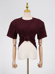 Fashion Round Neck Slim Casual T Shirt