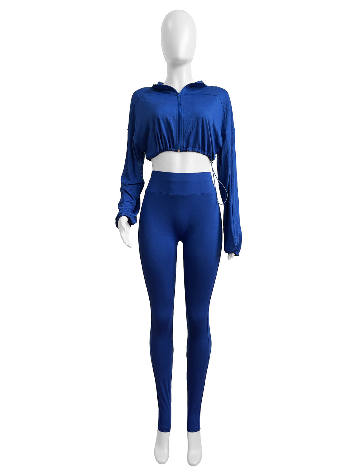 Crop Top High Waist Tight Pants Sports Suit