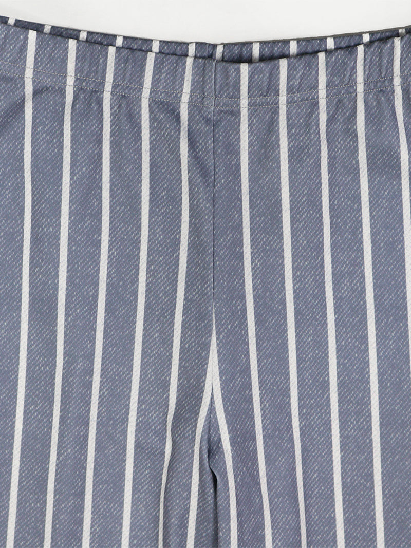 Casual Halter Stripe Sleeveless Top Skinny Pants Set