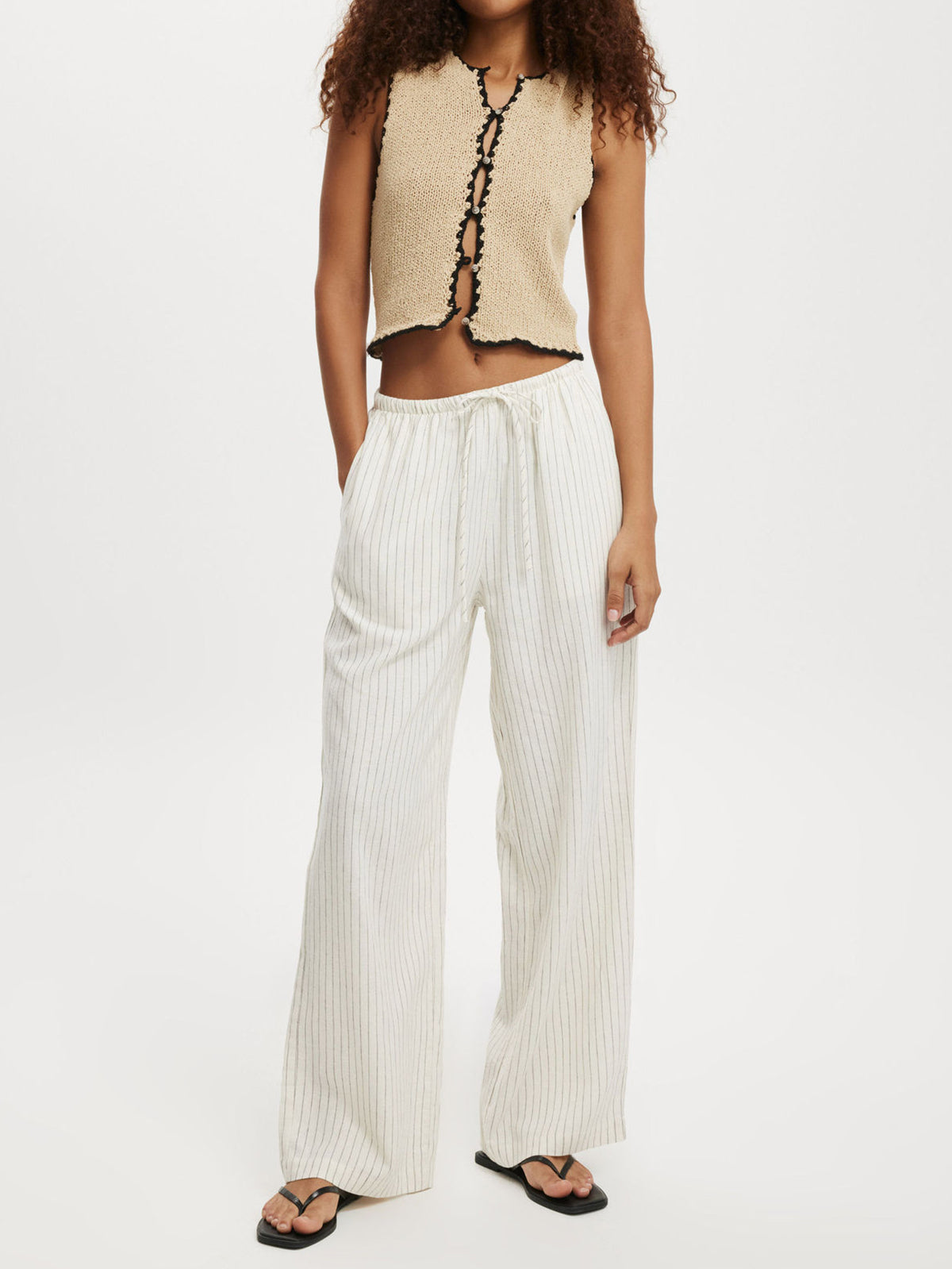 Casual Print Home Wide Leg Pants