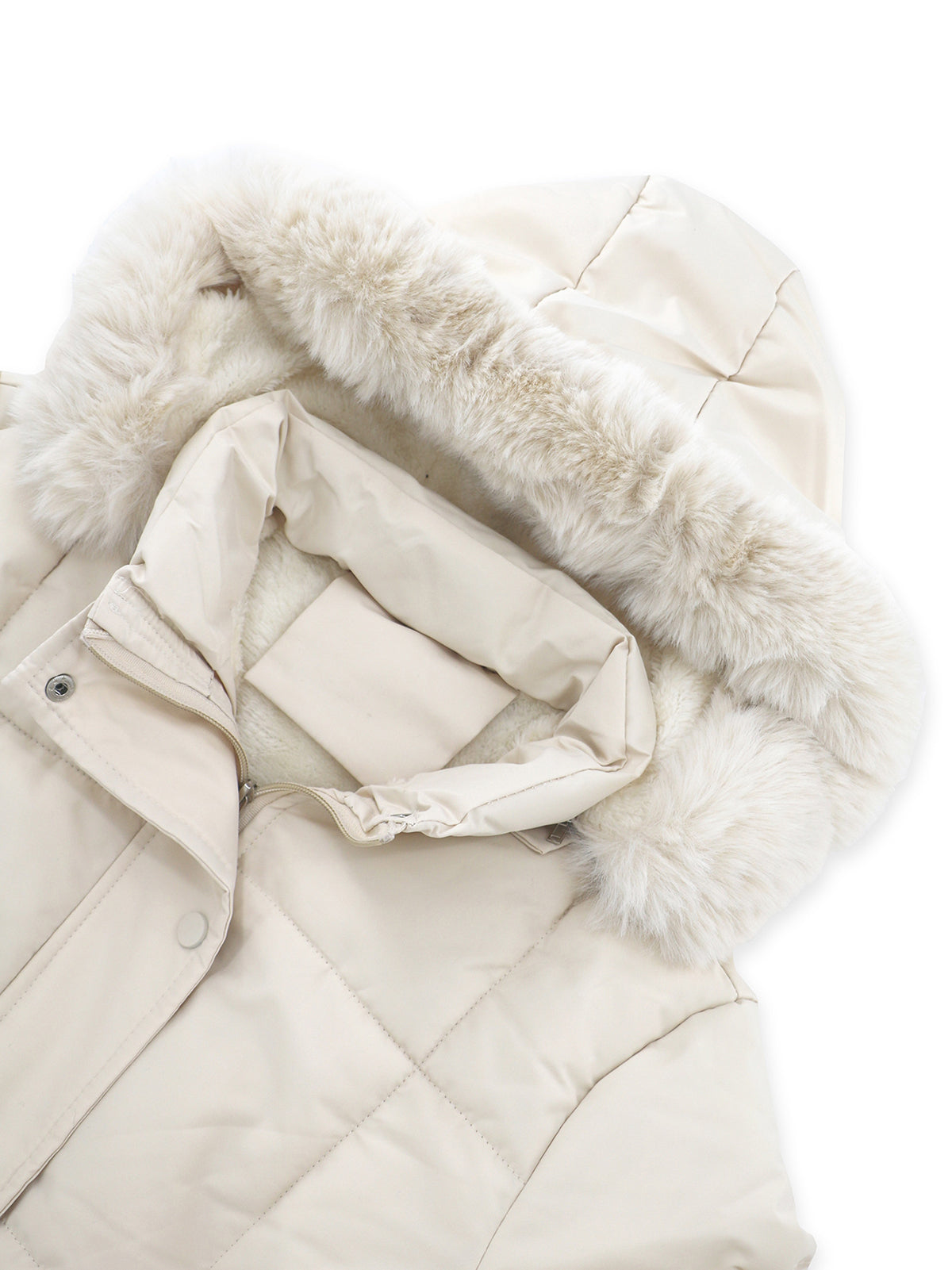 Fashion Pocketed Warm Hooded Padded Coat