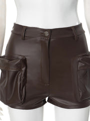 Casual High Waist Cargo Shorts