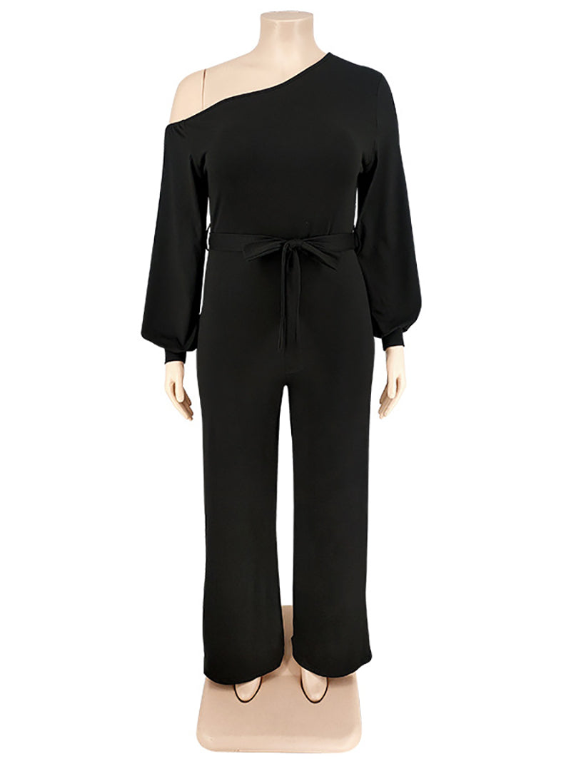 Plus Size Off Shoulder Elegant Jumpsuits