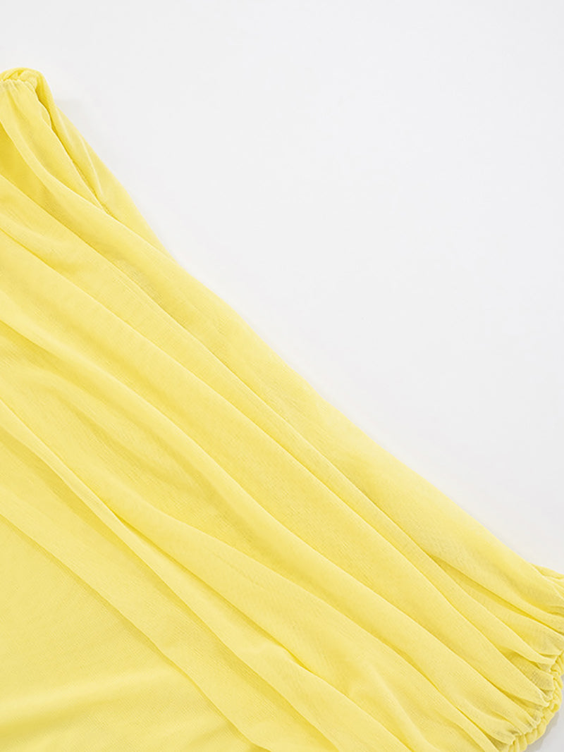 Sexy Off Shoulder Ruched Bodycon Dress
