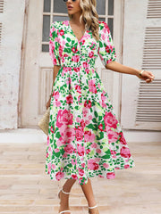 Casual Bohemia Print A-Line Dress