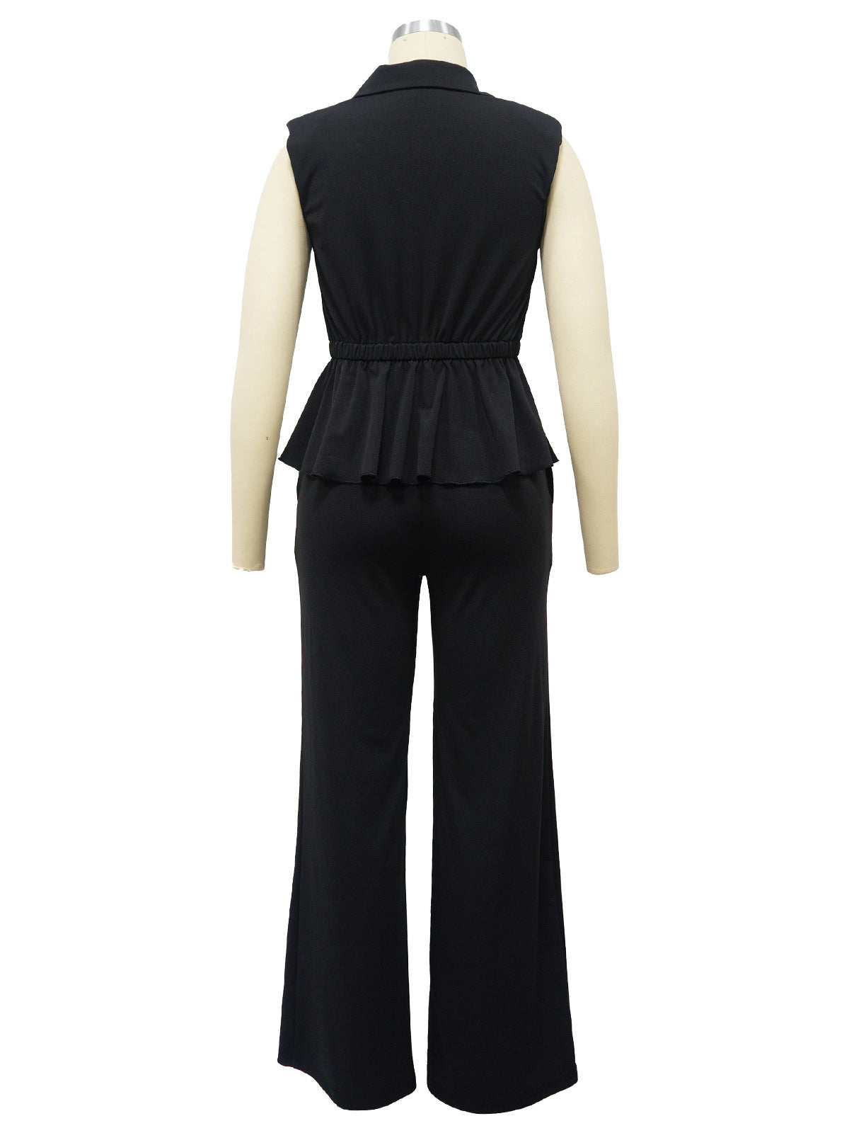 Fashion Sleeveless Top Trousers 2 Piece Set