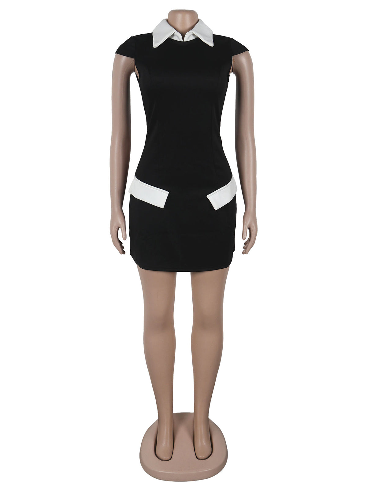 Elegant Cinched Waist Party Club Mini Dress