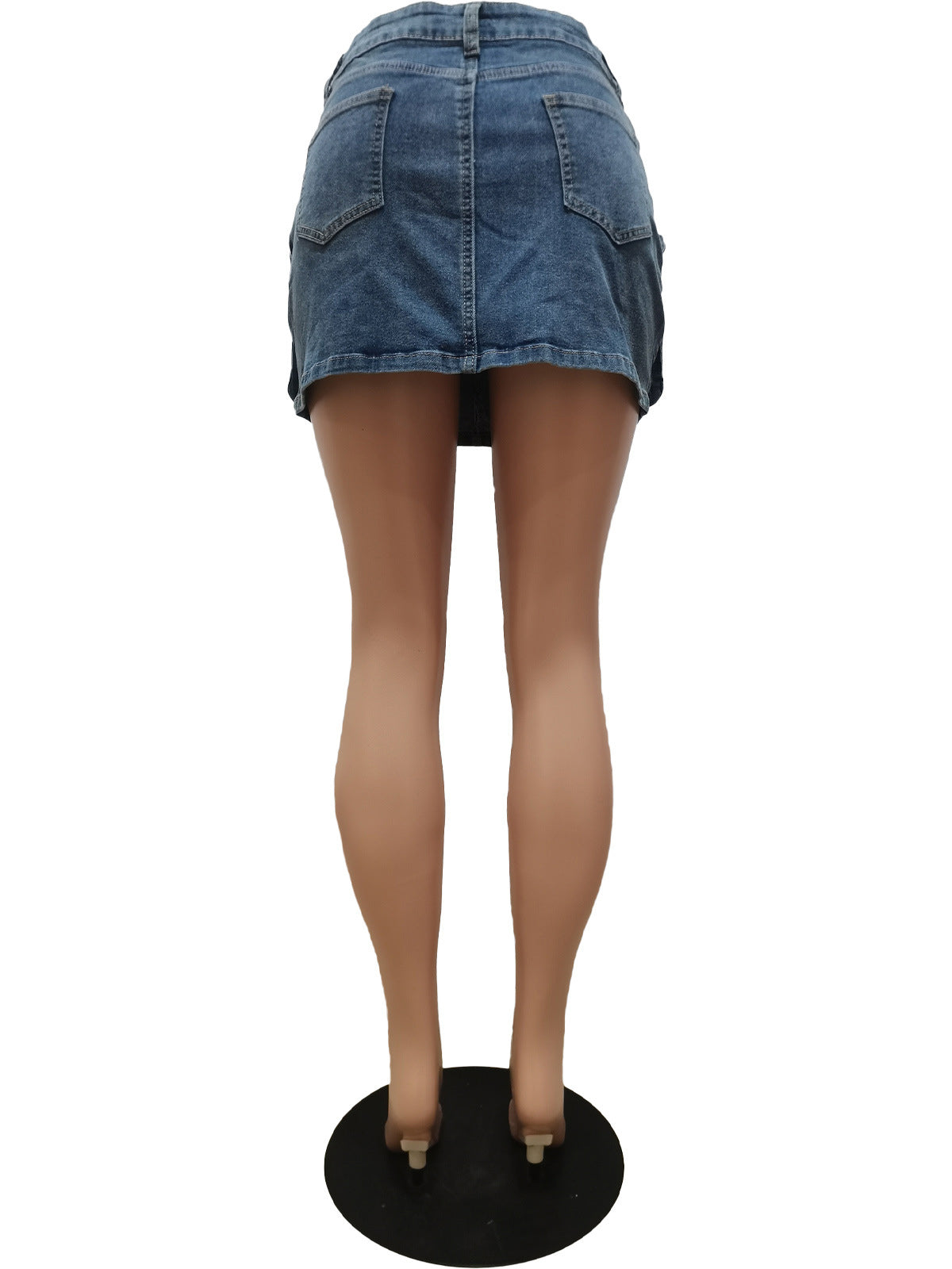 Sexy Street Low Waist Denim Mini Cargo Skirt