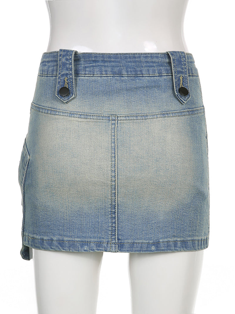 Fashion Irregular Denim Skirt