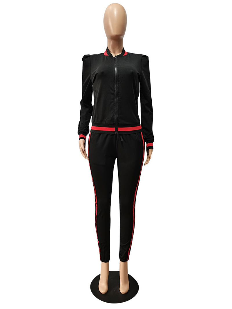 Fashion Long Sleeve Sports Casual Suit