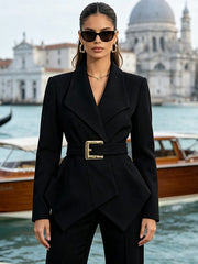 Women's V-Neck Tailored Blazer-boutique