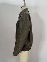 Casual Loose Faux Leather Jacket