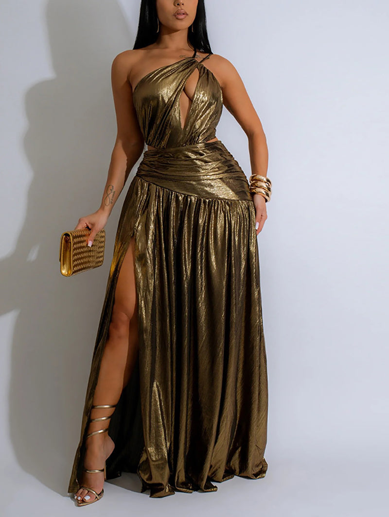 Sexy Hollow Out Elegance Club Maxi Dress