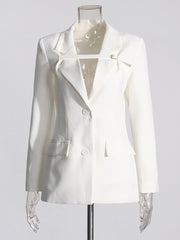 Fashion Slim One-Button Blazer