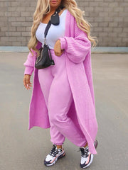 Fashion Casual Knit Cardigan Coats