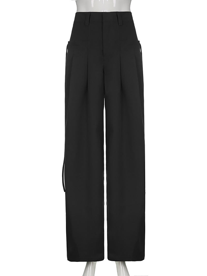 Low Waist Loose Wide Leg Pants