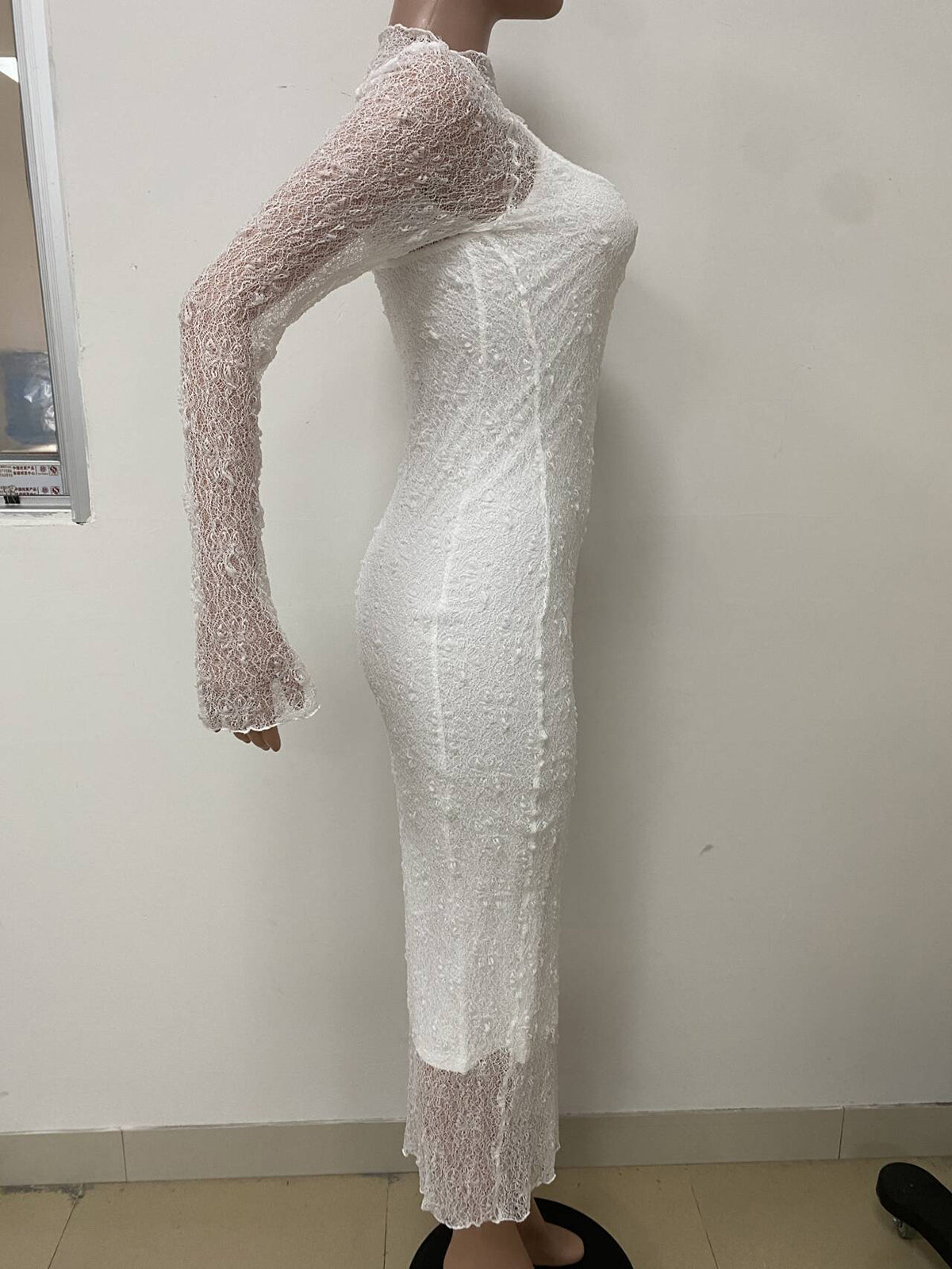 Elegant Lace See Through Bodycon Dress