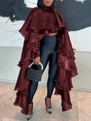 Fashion Satin Face Loose Cope Pullover