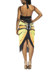 Sexy Butterfly Print Spaghetti Strap Dress