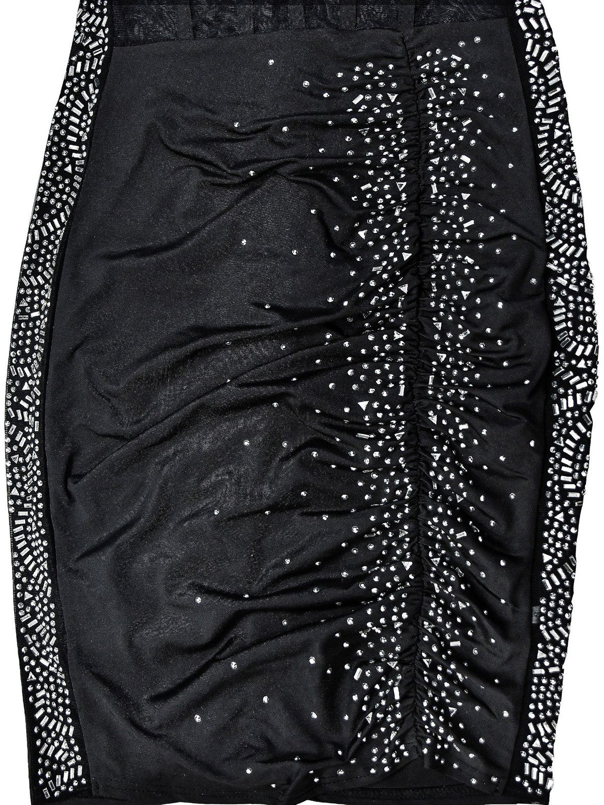 Sexy Rhinestone See-through Package hip Dress