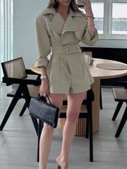 Collared Belted Jumpsuit-boutique