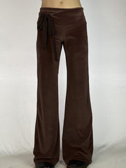 Vintage Low Rise Sports Flared Trousers