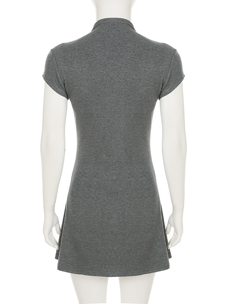 Casual Single-breasted Cardigan Midi Dress
