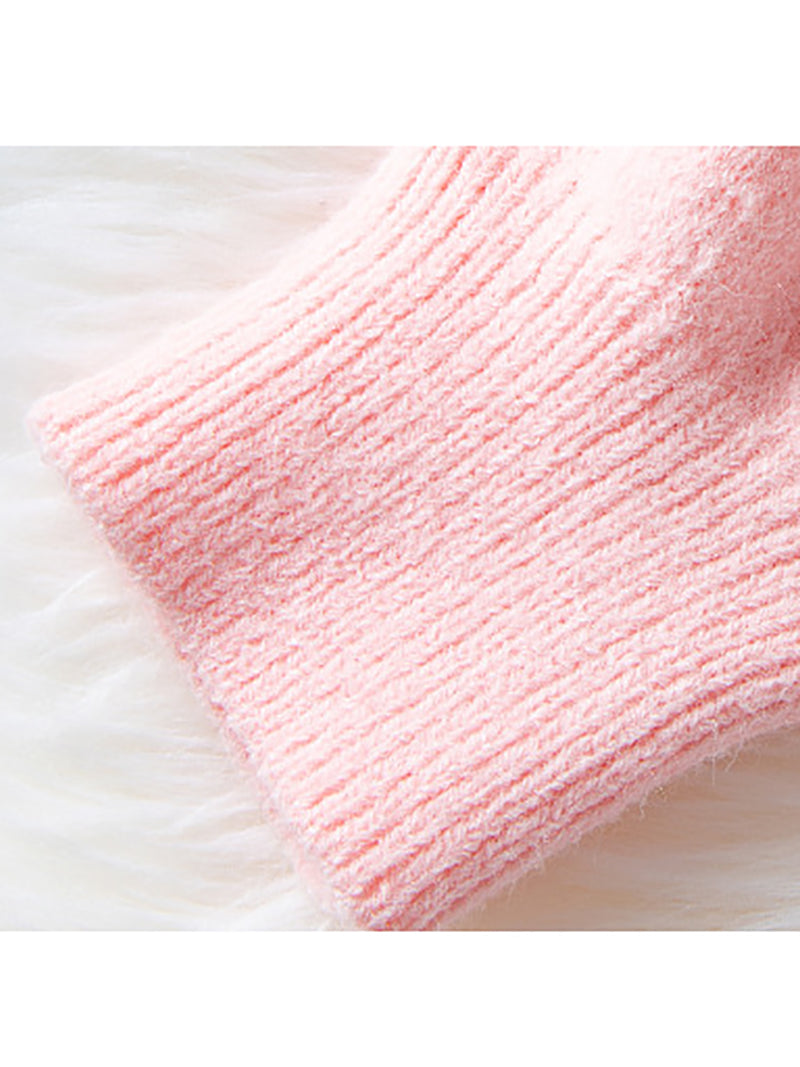 Elegant Round Neck Button Knit Sweater