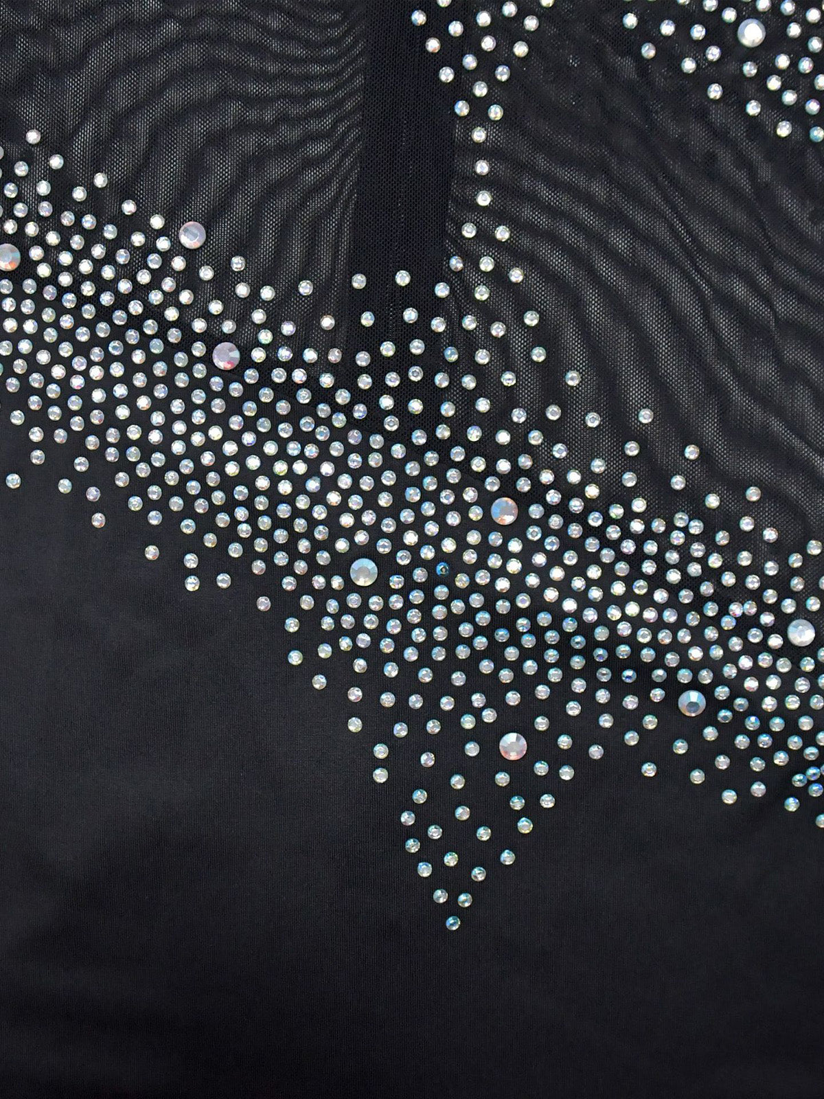 Sexy Sleeveless Rhinestone Sheer Mesh Night Club Dress
