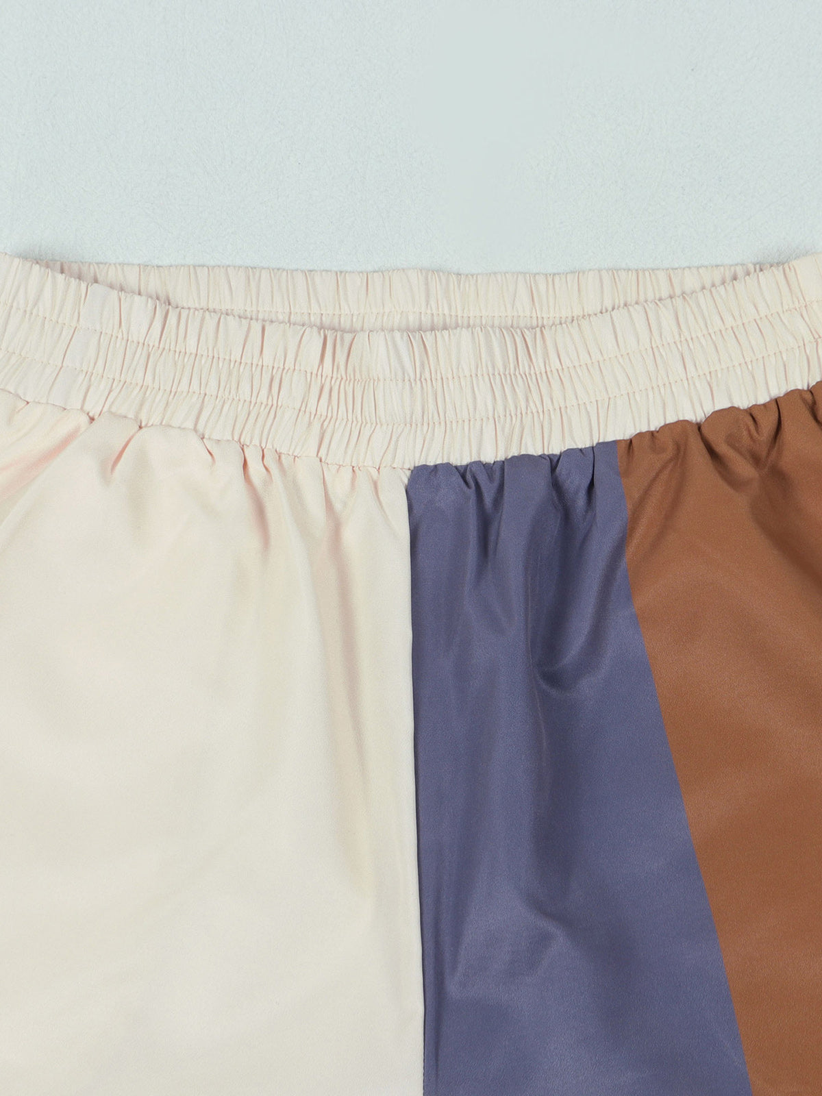 Color Block Patchwork Crop Top And Pants Sports Set