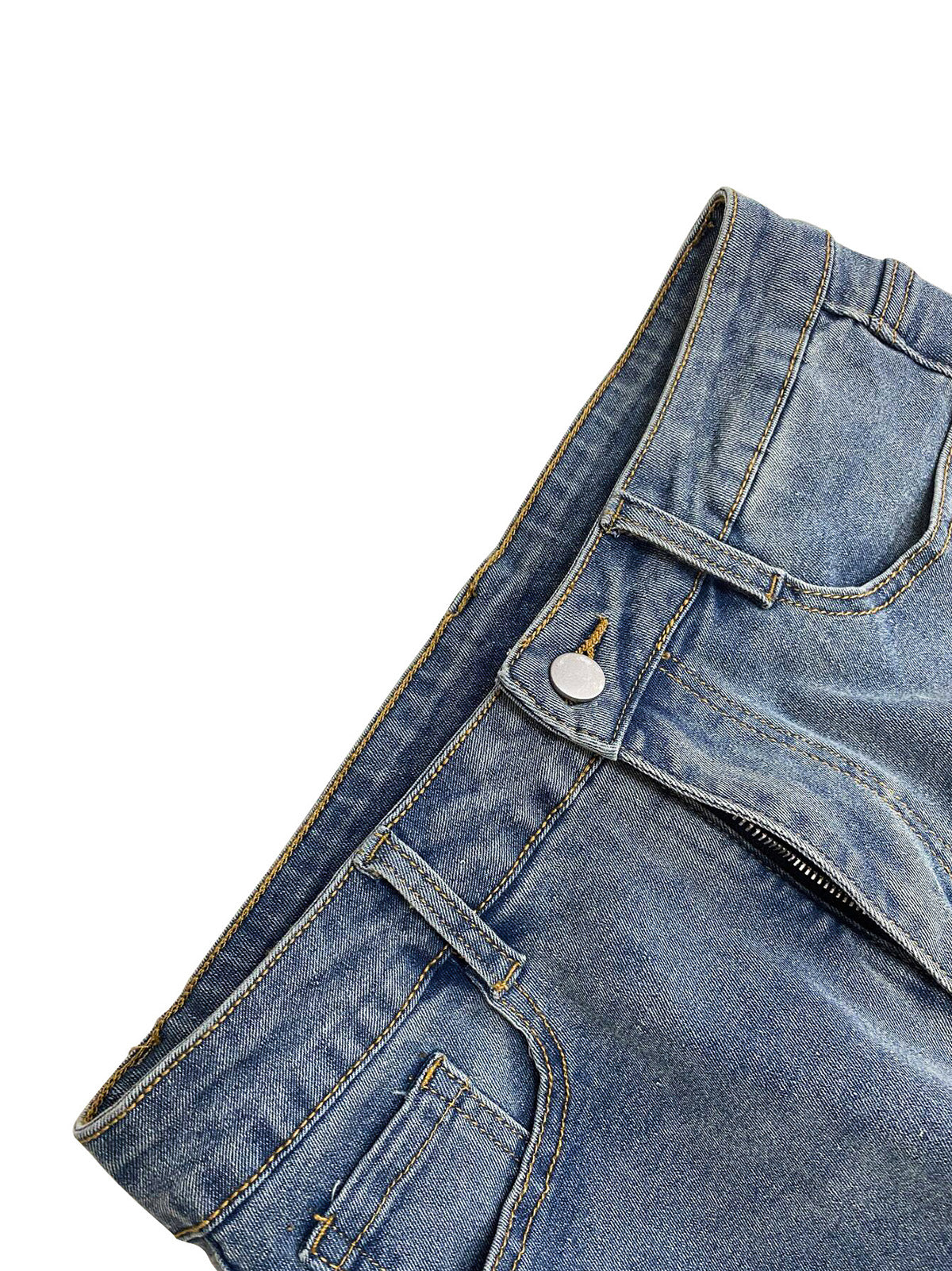Fashion Denim Decorate Loose Casual Jeans