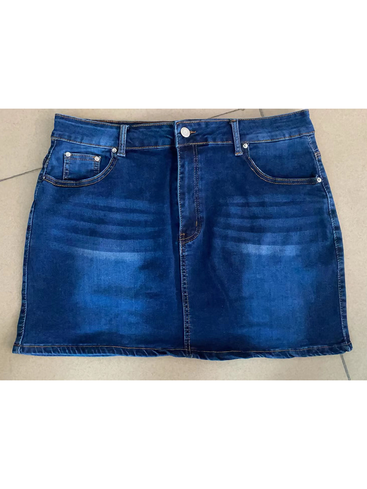 Fashion Elastic Denim Short Mini Skirts