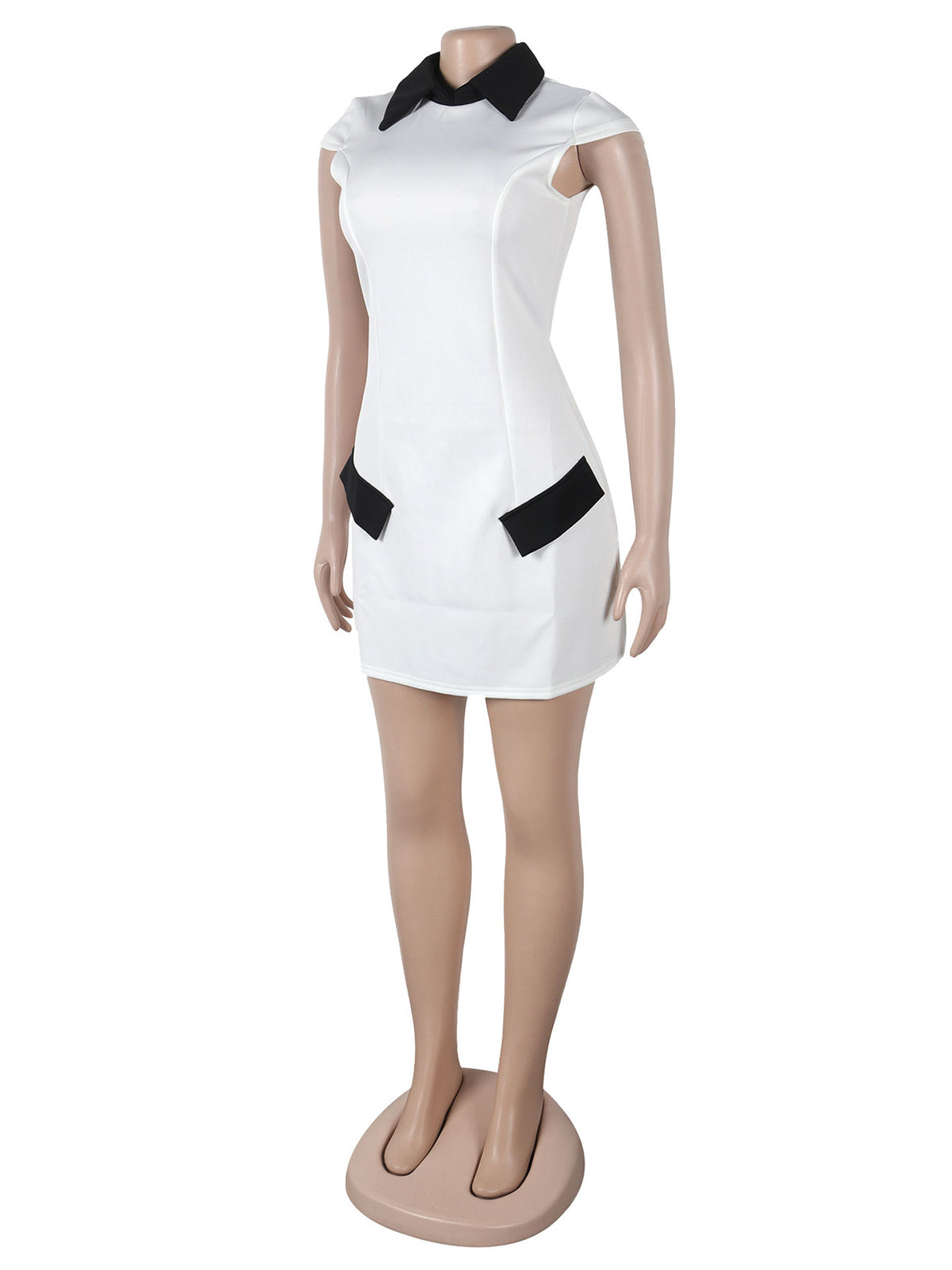 Elegant Cinched Waist Party Club Mini Dress