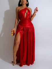 Sexy Hollow Out Elegance Club Maxi Dress