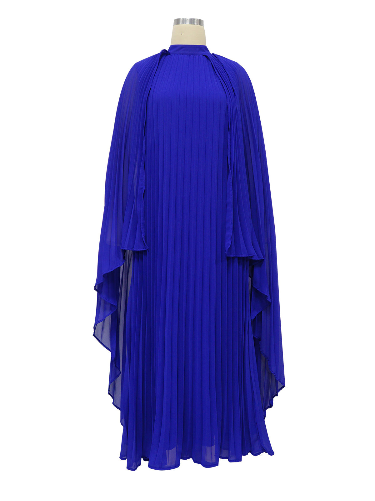 Fashion Solid Color Chiffon Pleat Dress