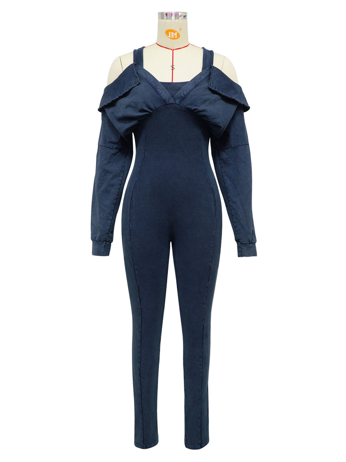 Sexy Off Shoulder Elastic Bodycon Jumpsuit