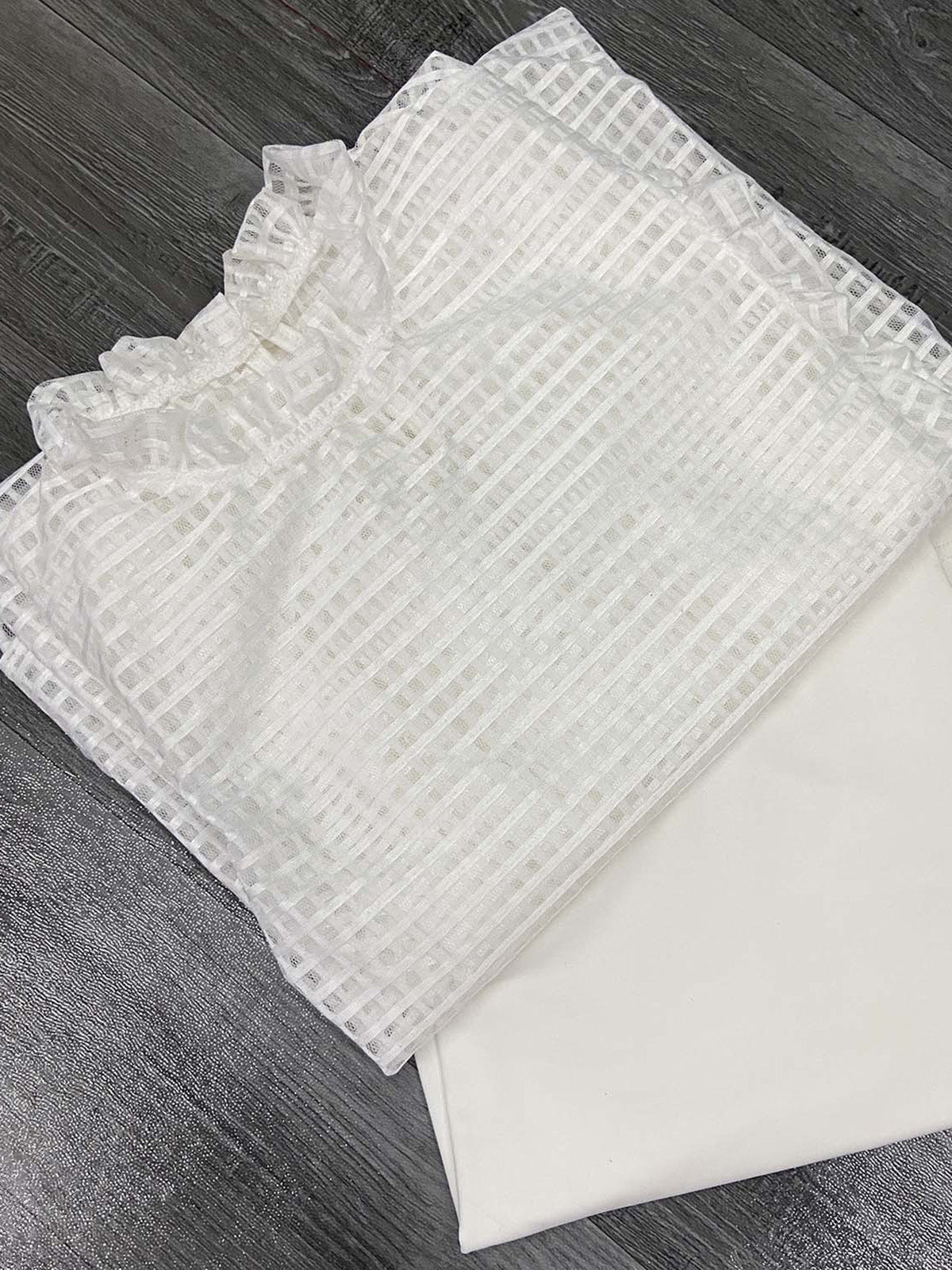 Fashion Bubble Sleeve Hollow Loose Dress