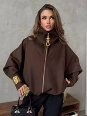 Oversized Brown Trench Jacket